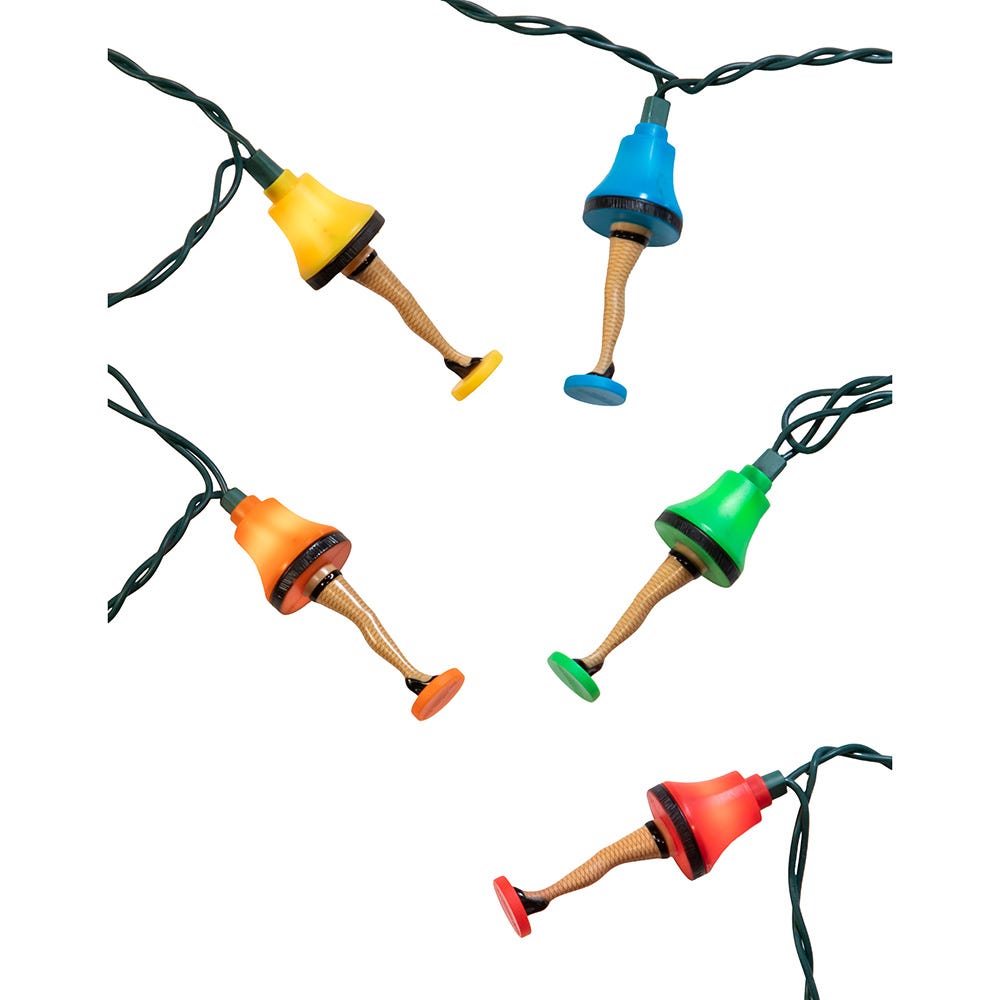 Kurt Adler UL 10-Light A Christmas Story Colorful Leg Lamp Light Set